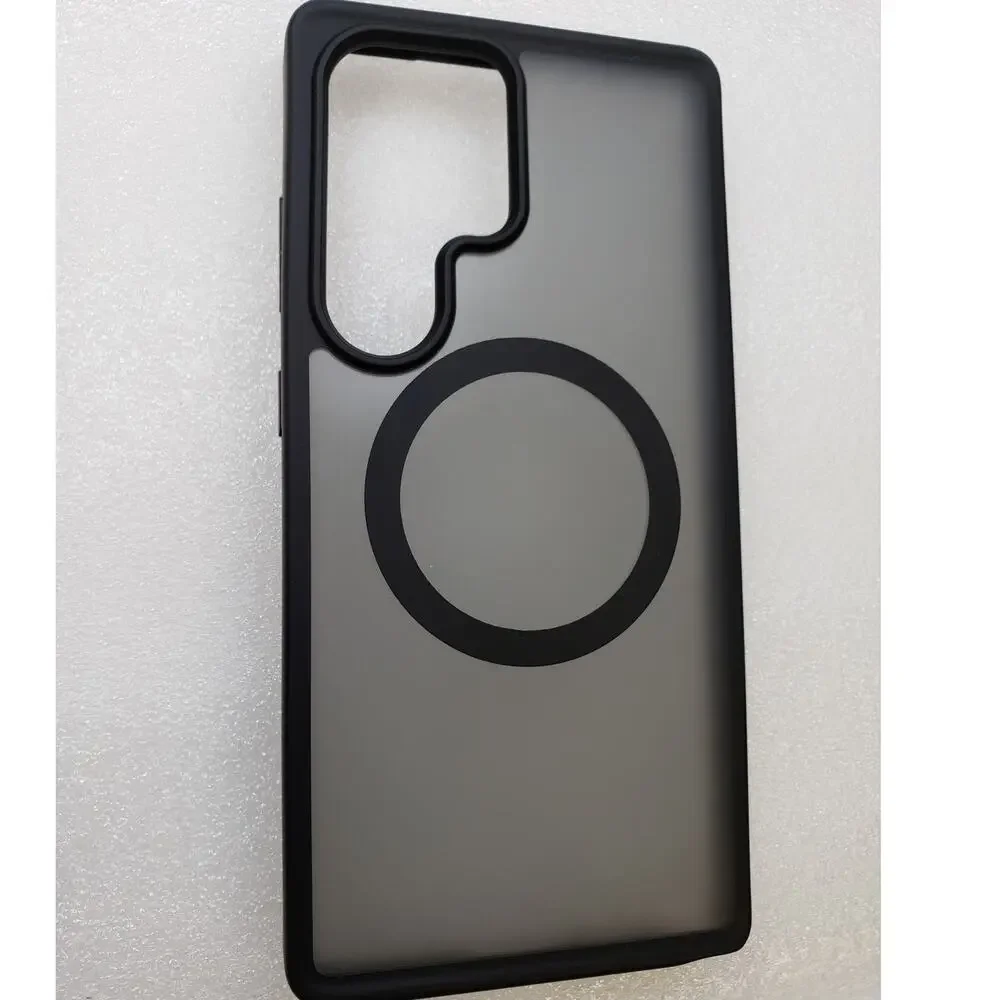 TORRAS Magnetic Translucent Case for Samsung Galaxy S25 Ultra. Black
